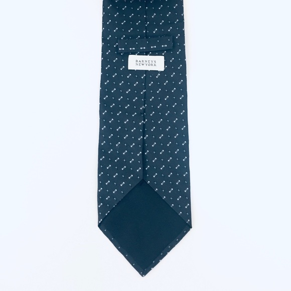 Barneys New York 3.75” Navy dot pattern Tie - Picture 3 of 6